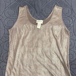 Chico’s Travelers Metallic Tank Top